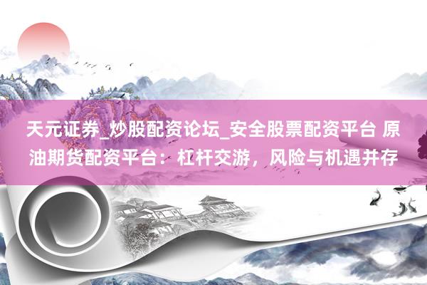 天元证券_炒股配资论坛_安全股票配资平台 原油期货配资平台：杠杆交游，风险与机遇并存