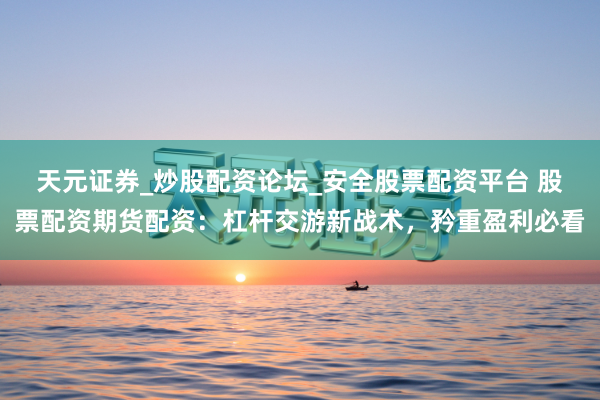 天元证券_炒股配资论坛_安全股票配资平台 股票配资期货配资：杠杆交游新战术，矜重盈利必看