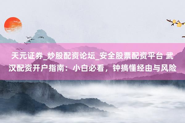 天元证券_炒股配资论坛_安全股票配资平台 武汉配资开户指南：小白必看，钟搞懂经由与风险