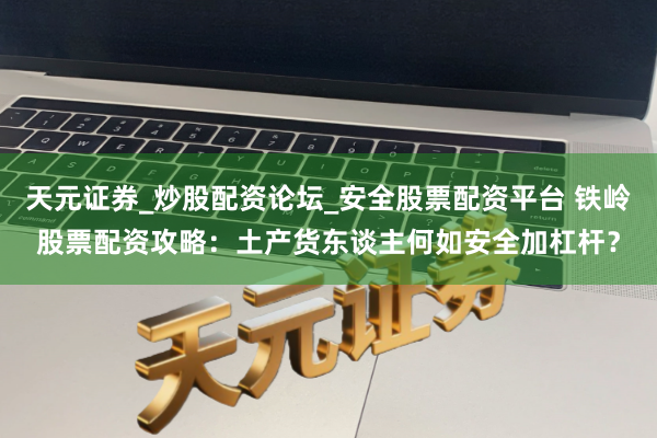 天元证券_炒股配资论坛_安全股票配资平台 铁岭股票配资攻略：土产货东谈主何如安全加杠杆？
