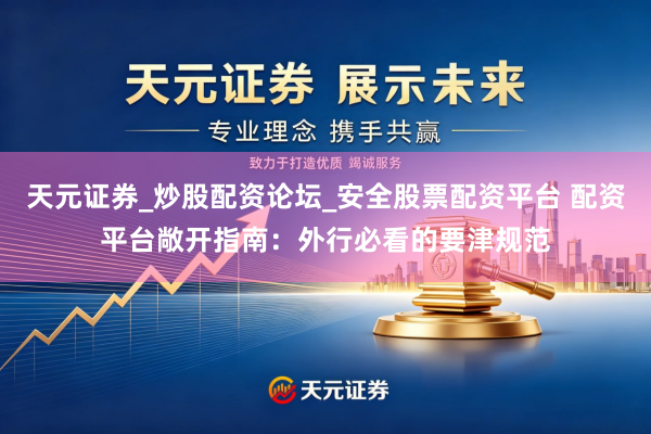 天元证券_炒股配资论坛_安全股票配资平台 配资平台敞开指南：外行必看的要津规范