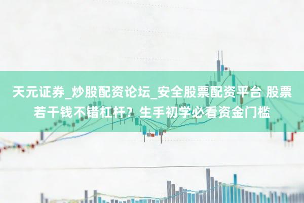 天元证券_炒股配资论坛_安全股票配资平台 股票若干钱不错杠杆？生手初学必看资金门槛