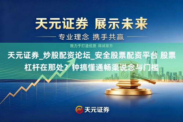 天元证券_炒股配资论坛_安全股票配资平台 股票杠杆在那处？钟搞懂通畅渠说念与门槛